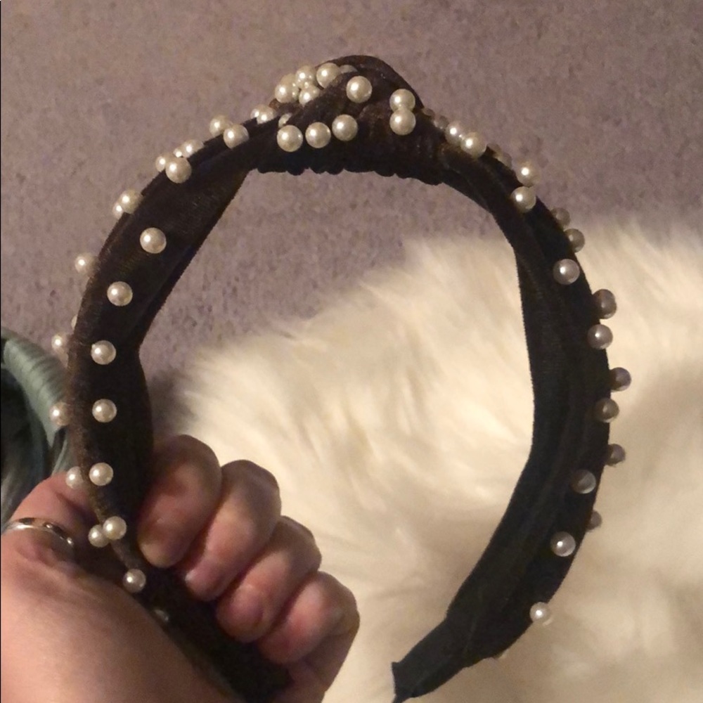 Chocolate brown pearl headband new - Picture 4 of 6